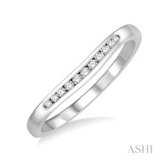 ASHI Curved Diamond Wedding Band 30358PPFGWG