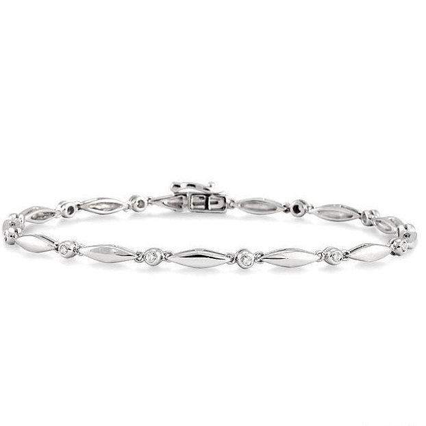 Parkplace Jewelers Boat Diamond Bracelet 7557QPPTXWG