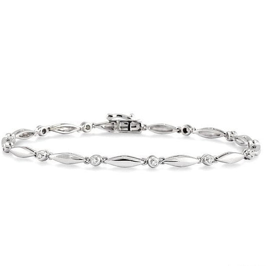 Parkplace Jewelers Boat Diamond Bracelet 7557QPPTXWG