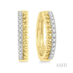 ASHI Diamond Hoop Earrings 630B6PPFHERYG