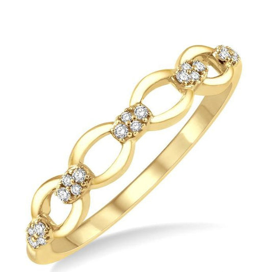 Parkplace Jewelers Stackable Oval Shape Link Diamond Fashion Band 345A8PPFGYG