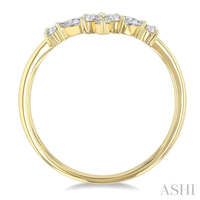 ASHI Chevron Diamond Wedding Band 302B6PPFGYG