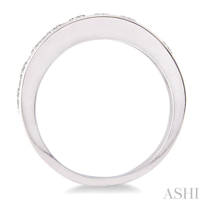 ASHI Channel Set Diamond Wedding Band 30301PPFNW