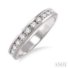 ASHI Channel Set Diamond Wedding Band 30326PPFHWG