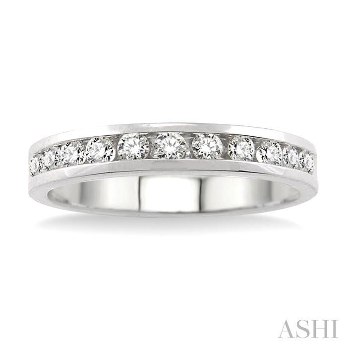 ASHI Channel Set Diamond Wedding Band 30326PPFHWG