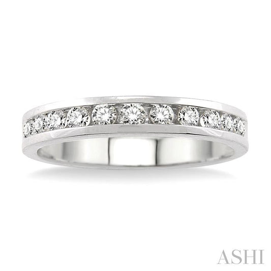 ASHI Channel Set Diamond Wedding Band 30326PPFHWG
