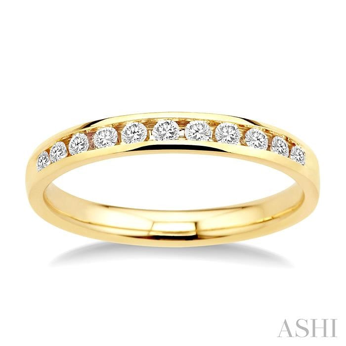 ASHI Channel Set Diamond Wedding Band 30326PPFNYG