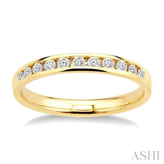 ASHI Channel Set Diamond Wedding Band 30326PPFNYG
