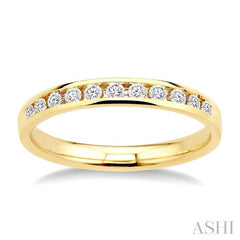 ASHI Channel Set Diamond Wedding Band 30326PPFNYG
