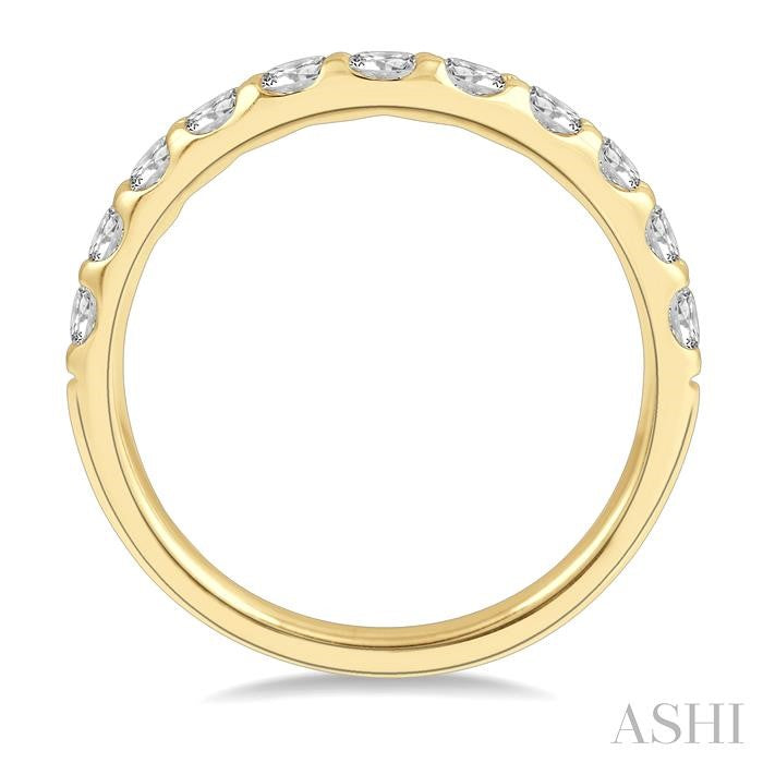 ASHI Curved Diamond Wedding Band 30342PPFHYG
