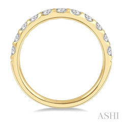 ASHI Curved Diamond Wedding Band 30342PPFHYG