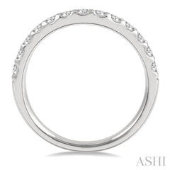 ASHI Curved Diamond Wedding Band 30343PPFHWG