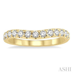 ASHI Curved Diamond Wedding Band 30343PPFHYG