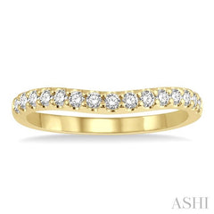 ASHI Curved Diamond Wedding Band 30345PPFHYG