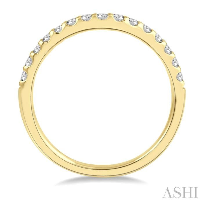 ASHI Curved Diamond Wedding Band 30345PPFHYG