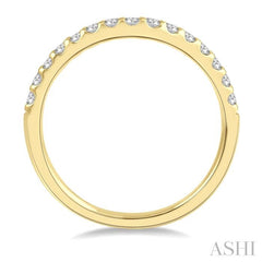 ASHI Curved Diamond Wedding Band 30345PPFHYG