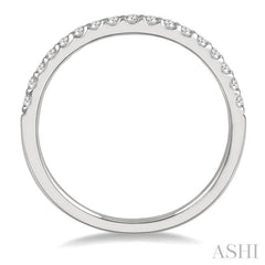 ASHI Curved Diamond Wedding Band 30346PPFHWG