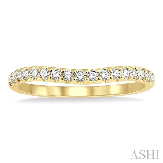 ASHI Curved Diamond Wedding Band 30346PPFHYG