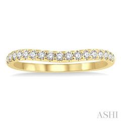 ASHI Curved Diamond Wedding Band 30346PPFHYG