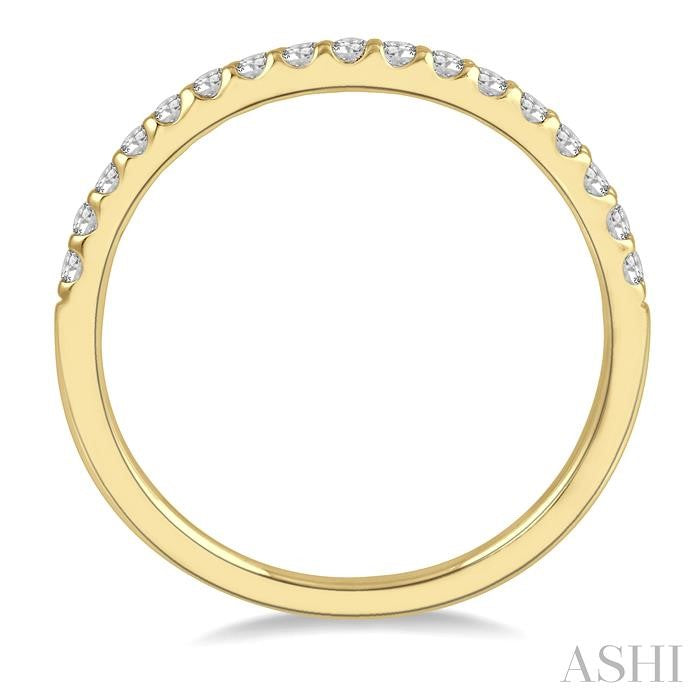 ASHI Curved Diamond Wedding Band 30346PPFHYG