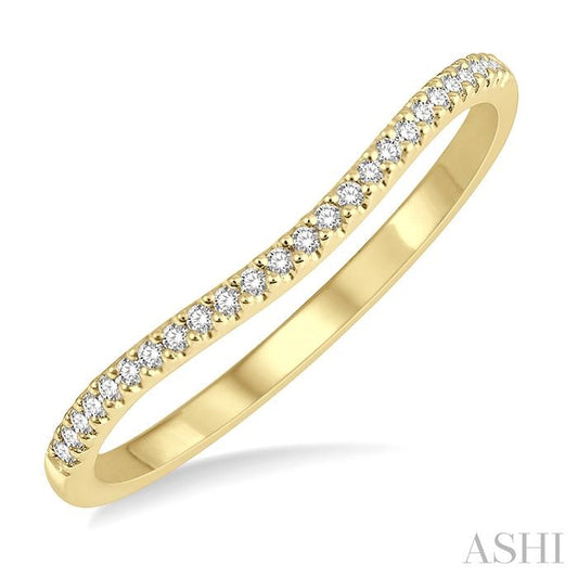 ASHI Curved Diamond Wedding Band 30348PPFHYG
