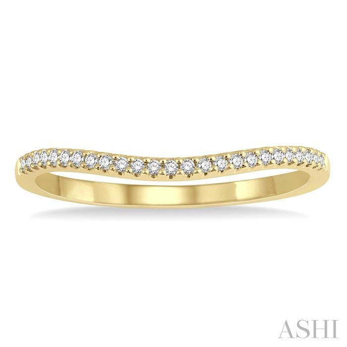 ASHI Curved Diamond Wedding Band 30348PPFHYG