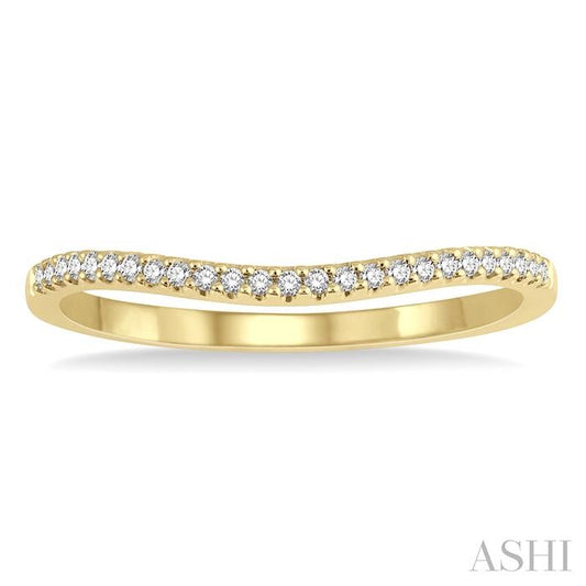 ASHI Curved Diamond Wedding Band 30348PPFHYG