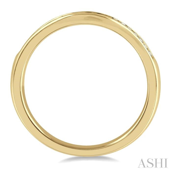 ASHI Channel Set Curved Diamond Wedding Band 30355PPFHYG