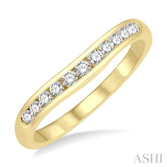 ASHI Channel Set Curved Diamond Wedding Band 30356PPFHYG