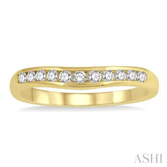 ASHI Channel Set Curved Diamond Wedding Band 30356PPFHYG