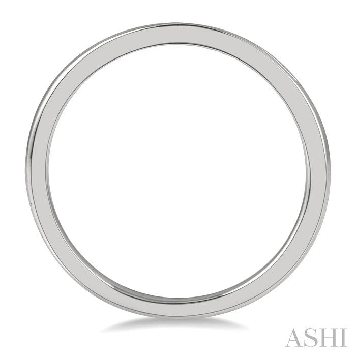 ASHI Channel Set Curved Diamond Wedding Band 30358PPFHWG