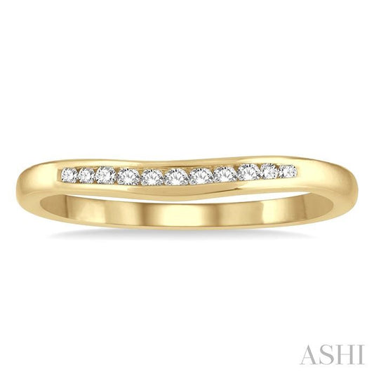 ASHI Channel Set Curved Diamond Wedding Band 30358PPFHYG