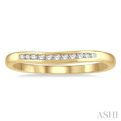 ASHI Channel Set Curved Diamond Wedding Band 30358PPFHYG