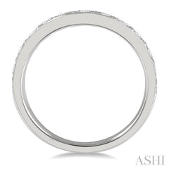 ASHI Curved Diamond Wedding Band 30362PPFHWG