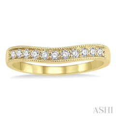 ASHI Curved Diamond Wedding Band 30366PPFHYG