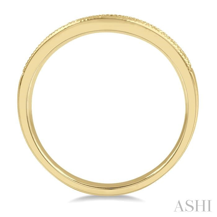 ASHI Curved Diamond Wedding Band 30366PPFHYG