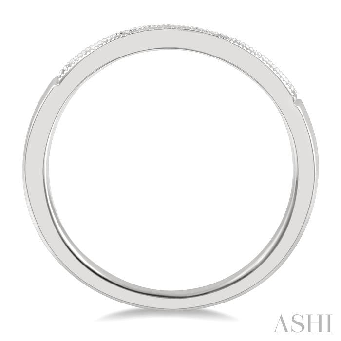 ASHI Curved Diamond Wedding Band 30368PPFHWG