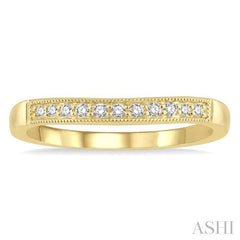 ASHI Curved Diamond Wedding Band 30368PPFHYG