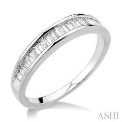 ASHI Channel Set Baguette Diamond Wedding Band 30503PPFCW