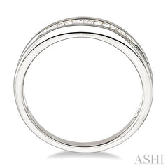 ASHI Channel Set Baguette Diamond Wedding Band 30503PPFCW