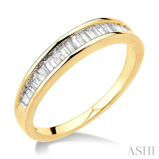 ASHI Channel Set Baguette Diamond Wedding Band 30503PPFC