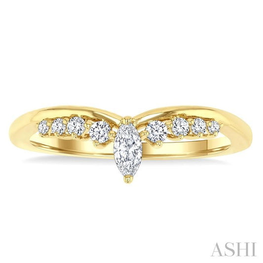 ASHI Chevron Diamond Fashion Ring 30586PPFGYG