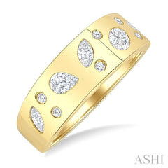 ASHI Mixed Shape Diamond Fashion Band 30593PPFGYG