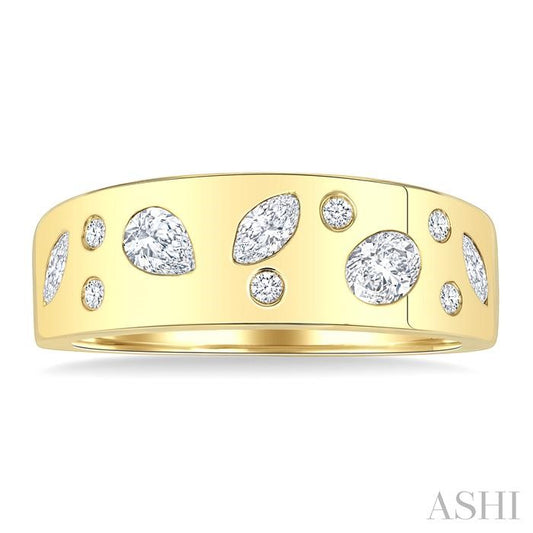 ASHI Mixed Shape Diamond Fashion Band 30593PPFGYG