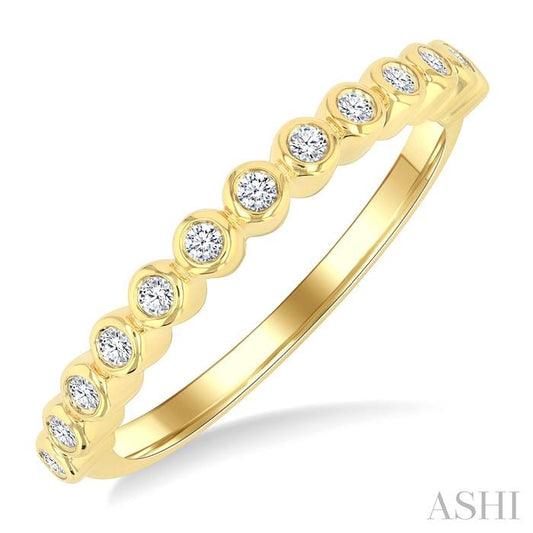 ASHI Round Shape Bezel Set Diamond Band 306B8PPTGYG
