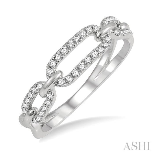ASHI Paperclip Diamond Fashion Ring 306E7PPFHWG