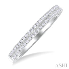 ASHI Double Row Diamond Ring 30857PPFGWG