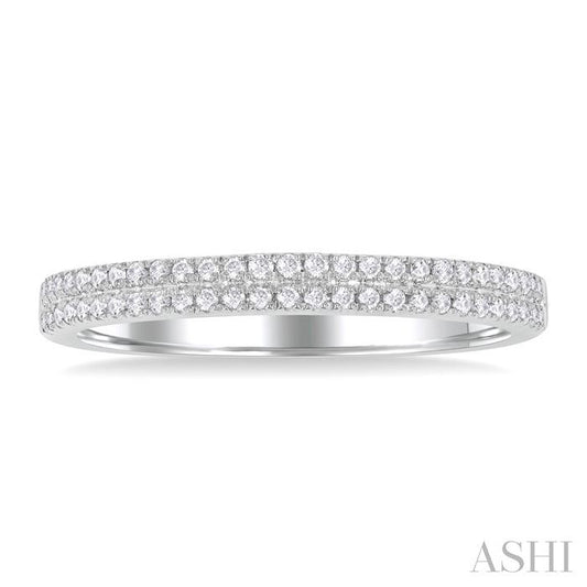 ASHI Double Row Diamond Ring 30857PPFGWG