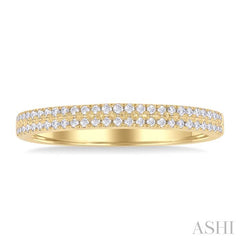 ASHI Double Row Diamond Ring 30857PPFGYG