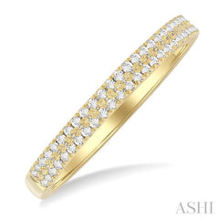 ASHI Double Row Diamond Ring 30857PPTGYG
